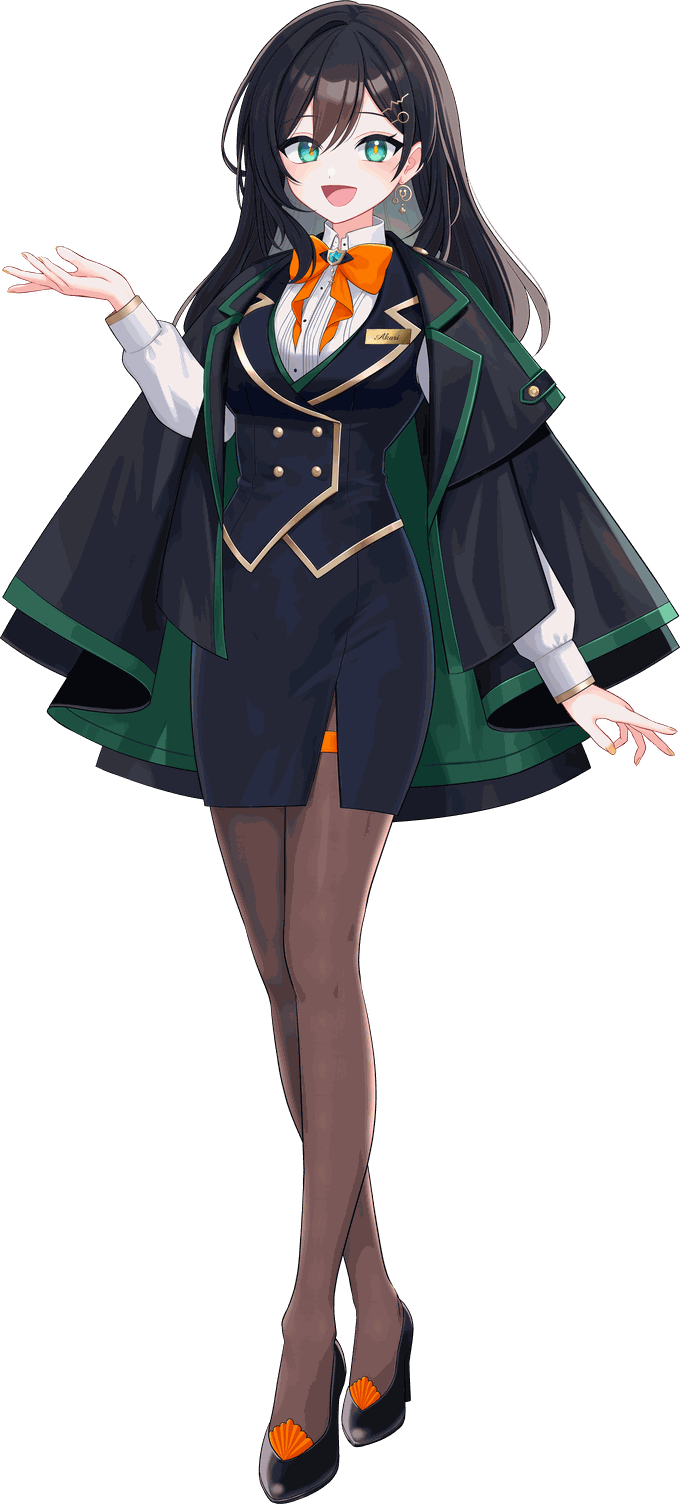 サイトドック公式解説キャラクター 一ノ瀬あかり（全身・紹介ポーズ）